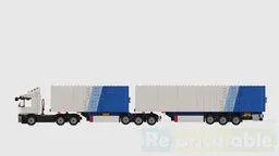 B double trailer&tractor