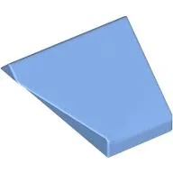 Brick Sloped 45° 2 x 1 Double / Inverted with Bottom Stud Holder / Medium Blue
