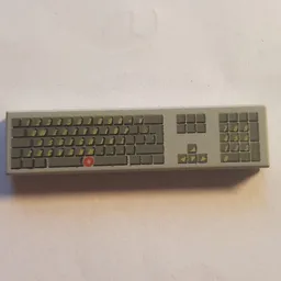 Tile 1 x 4 with Keyboard Print