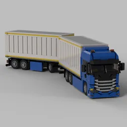 2020 Scania S520 6x4 Boxtruck with trailer