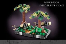Mini Endor Speeder Bike Chase Diorama