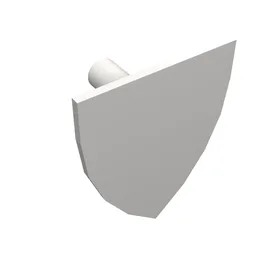 Shield Triangular / Very Light Bluish Gray