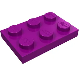 Plate 2 x 3 / Purple