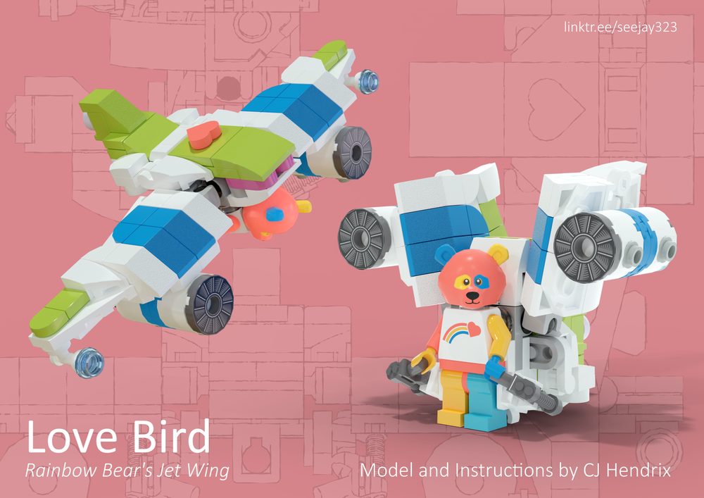 Lego Love Bird - Rainbow Bear's Jet Wing