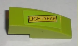 Slope, Curved 3 x 1 with 'LIGHTYEAR' Pattern (Sticker) - Set 7592