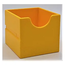Duplo Drawer 2 x 2 with Semicircle Cutout / Yellow