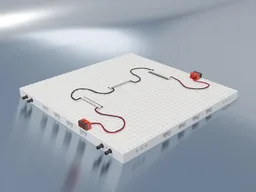 "Wireless connect" power cables in a MILS-plate