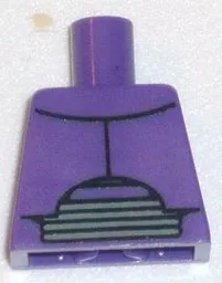 Torso Chest Armor and Gray Abdominal Joint Pattern (Zurg) / Dark Purple