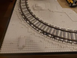 ballasted winter track R40-90 single - corner module