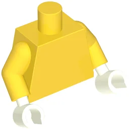 Torso, Yellow Arms, White Hands [Plain]