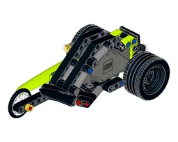 Asimetrical Three Wheelers Car