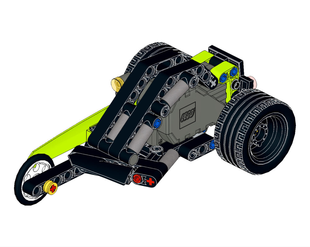 Lego Asimetrical Three Wheelers Car