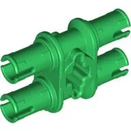 Technic Pin Double with Axle Hole / Green