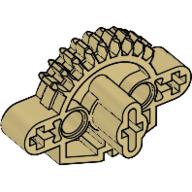 Lego Large Figure Skeletal, Torso, Gear 9 Tooth with 3 Axle Holes and 2 Holes (Matoran) / Tan