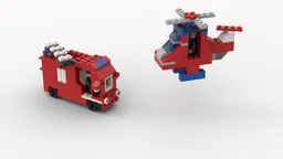 11016 Fire truck and helicopter