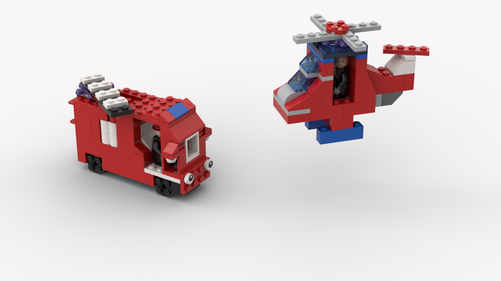 Lego 11016 Fire truck and helicopter