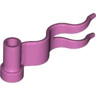 Flag 4 x 1 Wavy [First Wave Right] / Medium Dark Pink