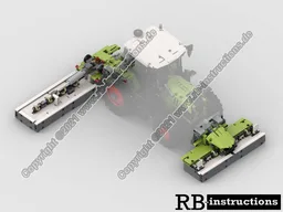 One-sided mower for Claas Xerion 5000, Fastrac or other tractors (Mähwerk)