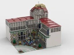Art and Convention Center (large inner/inverse corner building)