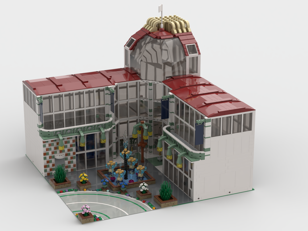 Lego Art and Convention Center (large inner/inverse corner building)