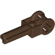 Technic Axle 1.5 with Perpendicular Axle Connector (Technic Pole Reverser Handle) / Brown