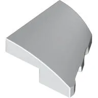 Brick Wedged, Curved 2 x 2 with Stud Notch Left / White