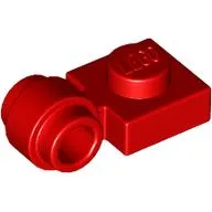 Plate Special 1 x 1 with Clip Light, Bar Hole [Thick Ring] / Red