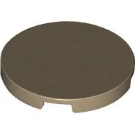 Tile Round 3 x 3 / Dark Tan