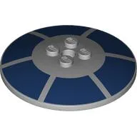 Dish 6 x 6 Inverted (Radar) with Dark Blue Radial Shapes Print
