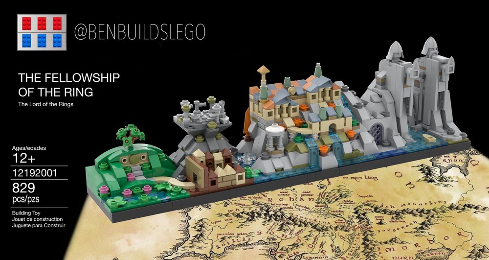 Lego The Lօrd of the Rings: The Fellowship of the Ring Skyline