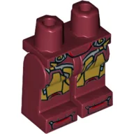 Hips and Dark Red Legs with Gold Armour (Iron Man) / Dark Red