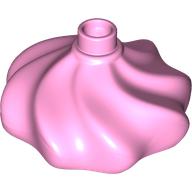 Lego Duplo Cake Swirl Decoration with Top Stud / Bright Pink