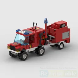 Fire Fighter Jeep with trailer