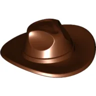 Hat Very Wide Brim, Outback Style [Fedora] / Reddish Brown