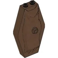 Sarcophagus / Coffin 2 x 4 x 6 Lid with Vampire Relief / Brown