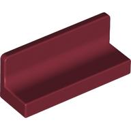 Lego Panel 1 x 3 x 1 / Dark Red
