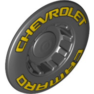 Lego Hub Cap 24mm without Tube with Chevrolet print