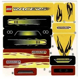 Sticker Sheet for Set McDR7US-1 / [No Color/Any Color]
