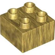 Duplo Brick 2 x 2 / Pearl Gold