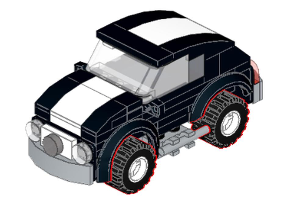 Lego VW Beetle 1970s "Bullfrog"