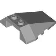 Brick Wedged, Sloped 4 x 4 Triple, Stud Notches / Light Bluish Gray