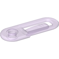 Lego Clikits Paper Clip / Hair Clip, 1 Hole / Trans-Light Purple