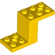 Lego Bracket 5 x 2 x 2 1/3 with Holes, Inside Stud Holder / Yellow