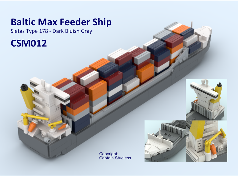 Lego Baltic Max Feeder Ship - CSM012