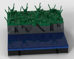 Modular Terrain - Riverbank Rockface