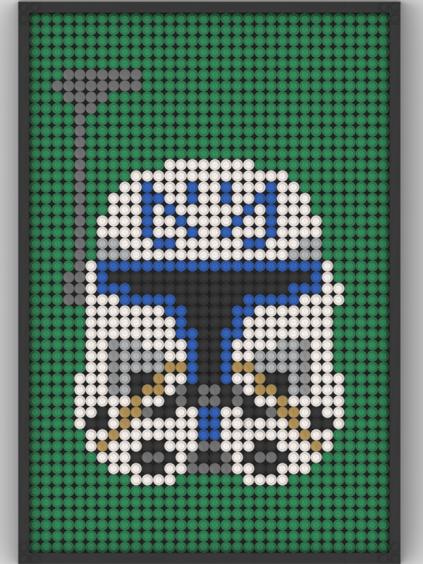 Lego Captain Rex Helmet Mosaic
