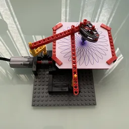 Modified Simple Drawing Machine (Spirograph)