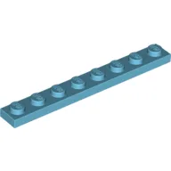 Plate 1 x 8 / Medium Azure