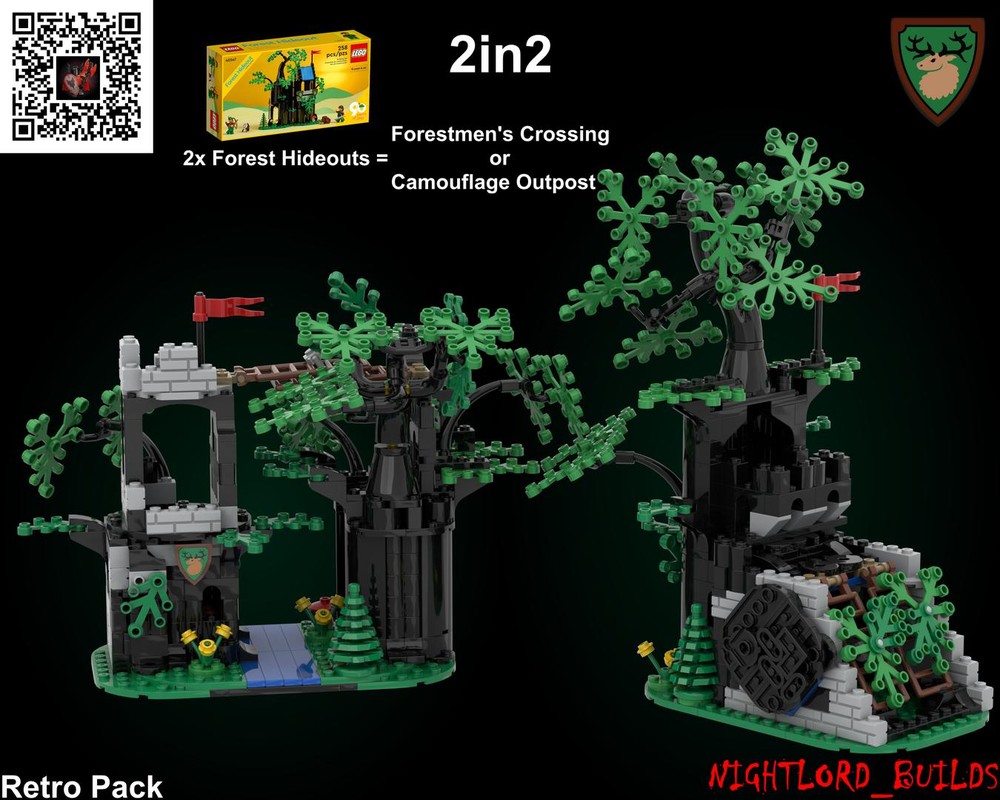 Lego Forest Hideout Retro Pack 2in2