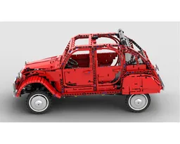 Citroen 2CV Red (Enhanced)